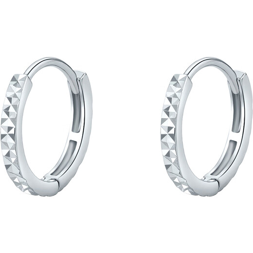 Saturday Fu PT950 platinum simple earrings platinum earrings for women B0911409 about 1.99g one pair