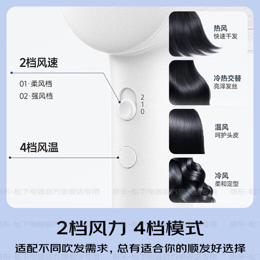 Panasonic's state-subsidized Royal Light Ion Hair Dryer is a household high-speed, low-noise children's hair care pet hair dryer as a gift for your girlfriend EH-NF70