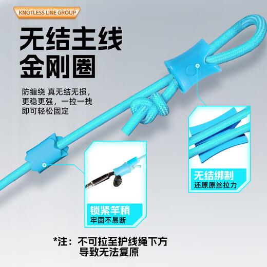 Fishing King big thing knotless main line set wild fishing silver carp and bighead carp finished nylon line fishing line set 7.2 meters 7.0#