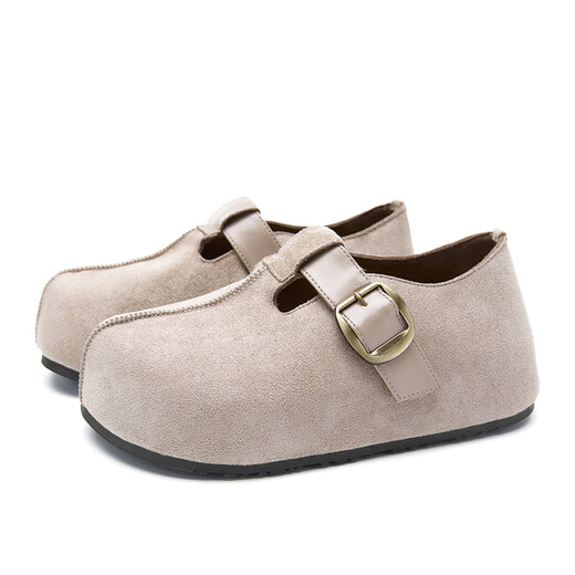 Westlink all-inclusive Birkenstock shoes for women 2026 new spring hot style slip-on lazy thick-soled toast shoes Birkenstock shoes apricot 35 (225)