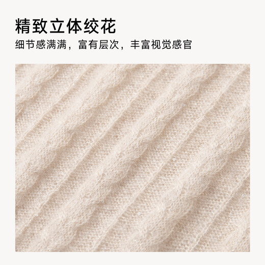 TUHUANG Cashmere 26 Count Cable Flower Star Slimming Bottoming Shirt 2025 Autumn and Winter Half Turtleneck Women's Sweater