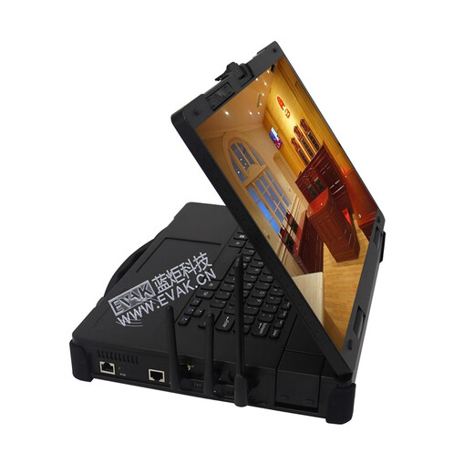 Lanju Technology (EVAK) 15.6-inch high-definition front and rear touch dual-screen reinforced laptop portable electronic evidence collection all-in-one machine with built-in data collection module dual-screen law enforcement portable machine with built-in large-capacity lithium battery power supply