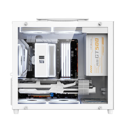 ASUS (ASUS) 5060 host RTX 5050 graphics card complete machine 14600KF assembled computer mini portable mini small chassis AI e-sports game desktop DIY complete machine itx host 14600KF + ASUS RTX 5060 configuration five