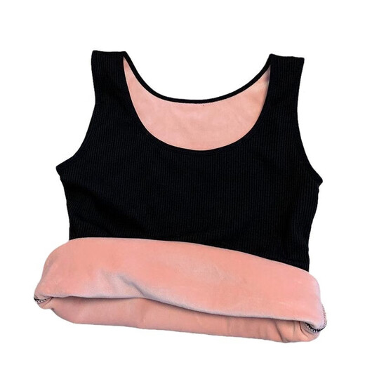 New thermal vest for women, velvet and thickened autumn coat for inner wear, autumn and winter slim fit bottoming vest top, skin color, 1 piece, 1398, warm, one size fits all, 80-135Jin Jin is equal to 0.5 kg