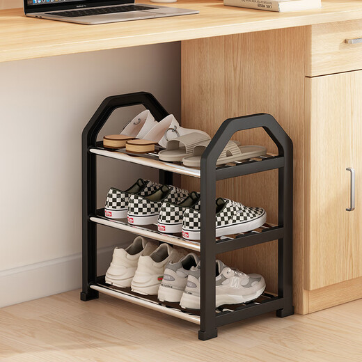 Editor-in-Chief Xiang Shoe Rack Small Entrance Door Simple Shoe Cabinet Dormitory Rental Room Multi-layer Storage Rack 3 Layers 42