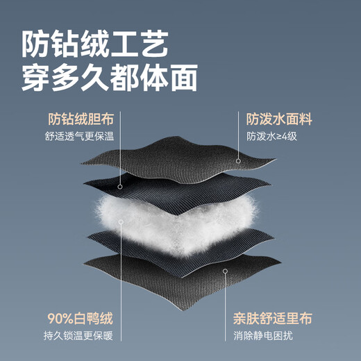 Jing Tokyo Made Down Jacket Men's Jacket White Duck Down Trendy Bakery Jacket 25 Winter New Style Premium Gray L