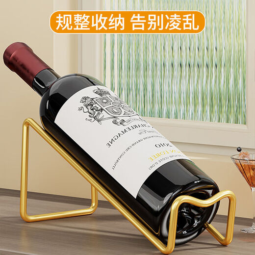 Tanbeiman red wine display rack red wine rack light luxury ornaments diagonally placed wine cabinet table porch display rack wine bottle storage rack wine stand black