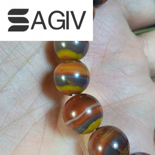SAGIV2025 Xuanhua Shanggu Warring States Red Agate Bracelet 12mm Collection Grade mm Collection Grade