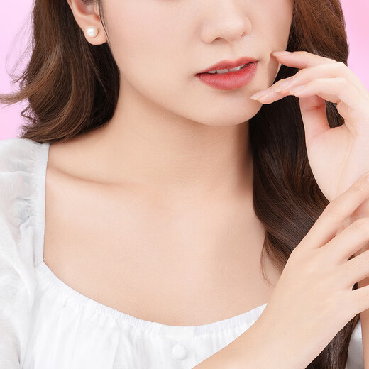 Chao Acer 18K gold pearl diamond earrings color gold earrings birthday gift Yufan EEK33702978 single style