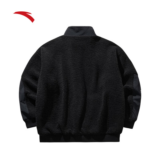 ANTA (ANTA) Irving Polar Fleece Jacket Winter New Windproof Plus Velvet Warm Autumn and Winter Outdoor Hooded Top 172541707 Basic Black -1 M (It is recommended for girls to choose one size smaller)