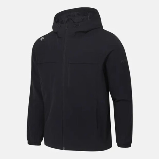 DESCENTE Clearance Jackets, Outdoor Sports Jackets, Spring and Autumn Tops, Uniform Training Wear for Men and Women, Black XL (105) - (160-180Jin Jin is equal to 0.5kg)