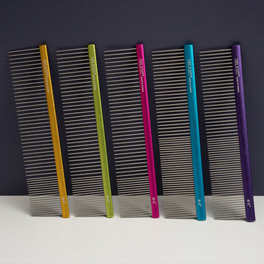 Ship's comb pet dog comb cat ragdoll cat knotting comb Teddy Bichon dog combing artifact pulling comb DL190-quality silver full density 10 points 5cm