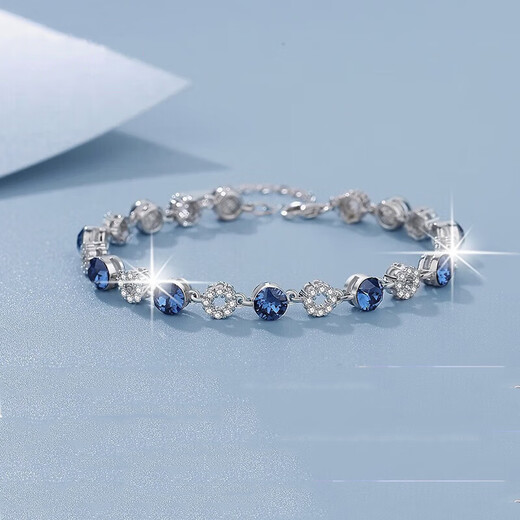 MZMZ platinum bracelet for women pt950 platinum fashionable temperament bracelet Valentine's Day birthday gift for girlfriend and wife when/next day delivery - light luxury ocean heart bracelet for women