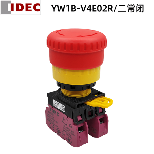 IDEC Izumi emergency stop button switch mushroom head rotation reset YW1B-V4E01R one normally closed elevator accessories YW1B-V4E02R two normally closed