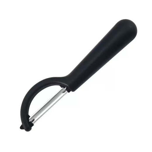 Stainless steel fruit scraper peeler P-type hot-selling peeling knife multi-functional fruit knife picnic supplies black