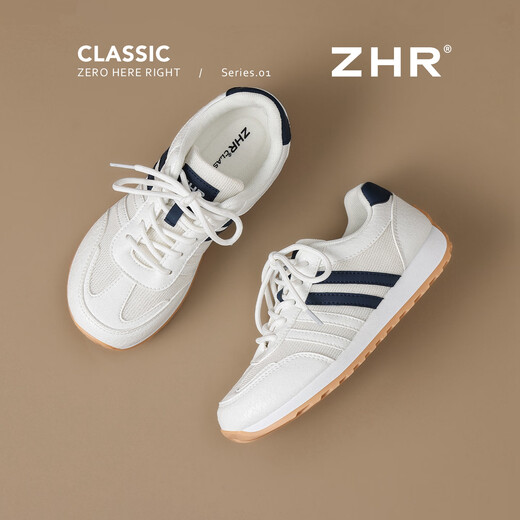 ZHR Deutsche Trainingsschuhe für Frauen Frühling und Herbst Leichte Soft Sohle Freizeitschuhe für Frauen vielseitige Laufsportschuhe für Frauen CS138 m Blau 37