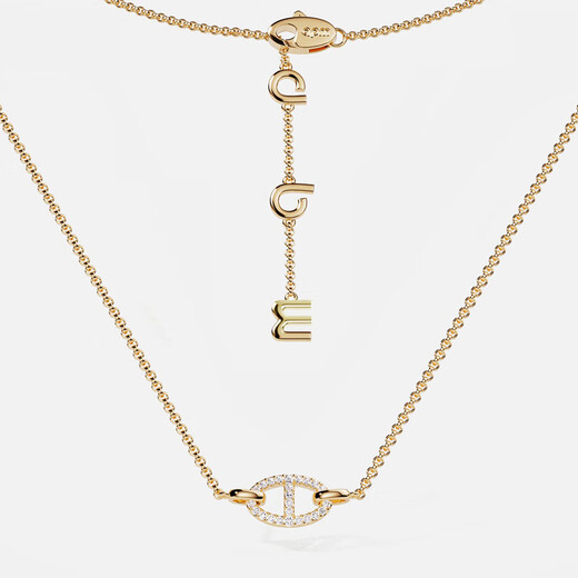 APM Monaco golden clavicle chain high fashion pig nose necklace personalized gift gift for girlfriend sweater chain