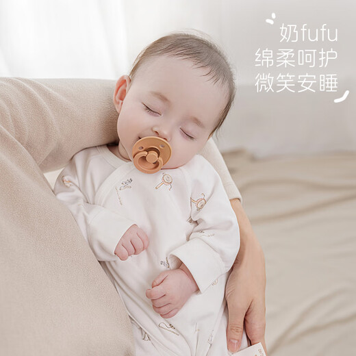 Musheng cotton is polite for pregnant mothers. New customers 39 yuan. Musheng cotton spring and summer newborn one-piece harem and autumn clothes for babies. 100% cotton for all seasons. 59cm. 1-3 months old. Recommended 3.5-6.5kg.