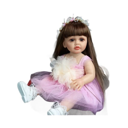 Shantou Lincun Factory Direct Sales Rebirth Doll Full Vinyl Baby Doll Girl Toy Doll Dressup Model Sandals 1m