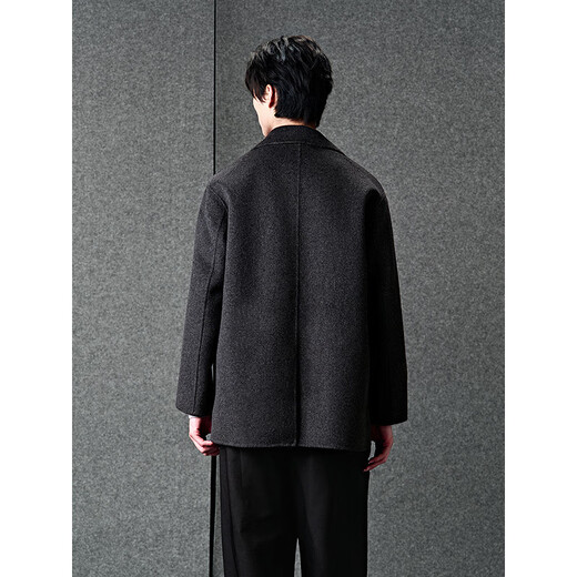 GXG Men's Gray Business Commuting Short Solid Color Suit Short Wool Jacket Men 24 Winter New Product Gray L