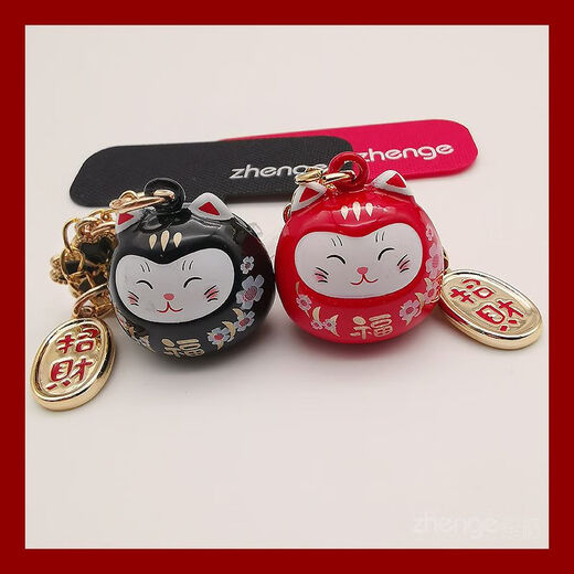 Zhener cat bell pendant mobile phone dust plug ins cute mobile phone case pendant suitable for Apple Android charging port waterproof type-c oval interface red cat bell
