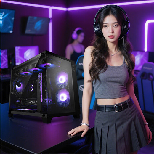 MSI Core Ultra7/i5-14490F/14600KF with 5060/5060Ti e-sports game machine RGB sea view room desktop DIY computer for the whole family Ultra7 upgraded version丨265KF+RTX5070