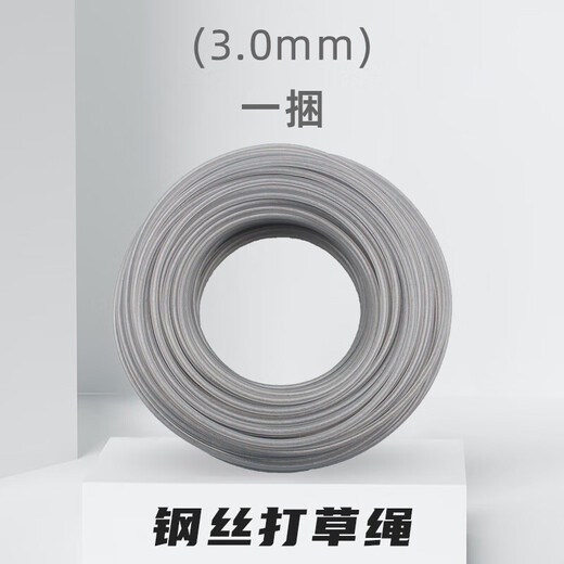 Real wear-resistant steel wire lawn mower rope nylon rope lawn mower rope tendon rope lawn mower rope lawn mower rope 3.0