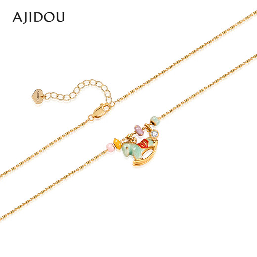 AJIDOU Ajidou Necklace Makes Money Immediately Dopamine Cartoon Clavicle Chain Light Luxury High-end Necklace Birthday Gift