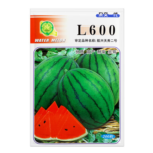 Beijing Agricultural Research Institute Watermelon Seed Jingxin Jingmei Sweet King 8424 Kirin Melon Seedless Lazy Man Rock Sugar Small Watermelon Seed L600 Watermelon About 200 capsules
