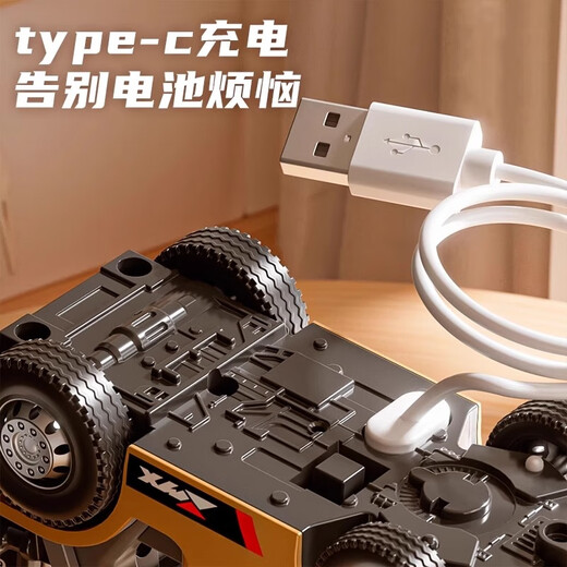 Mini alloy remote control forklift desktop lifting cargo rc engineering small car children and boys stacker toys chassis lighting card remote control 8cm small forklift lifting fork_3 gears Bluetooth APP + mini remote control 30 minutes of battery life + USB charging cable