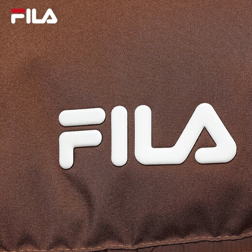 Женский пуховик FILA Yang Mi в том же стиле, новинка зимы 2025, непромокаемый короткий красочный пуховик RGB Mulan Brown-BN M 165/84A/M