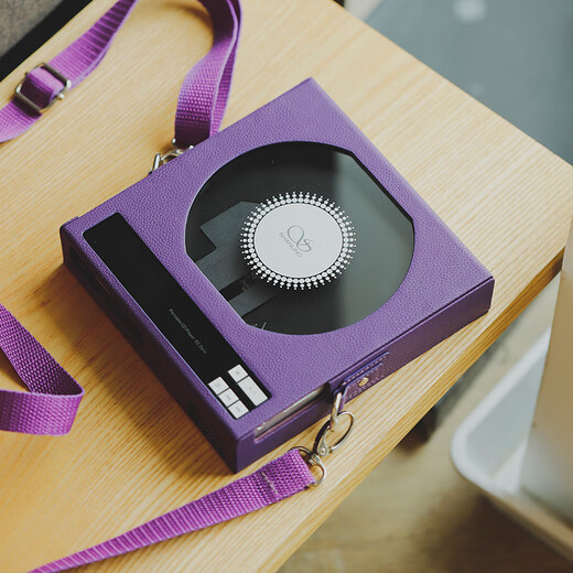 SHANLING EC Zero Portable CD Player Active Magnetic HiFi Walkman Bluetooth 5.3 CD Player Purple Leather Case