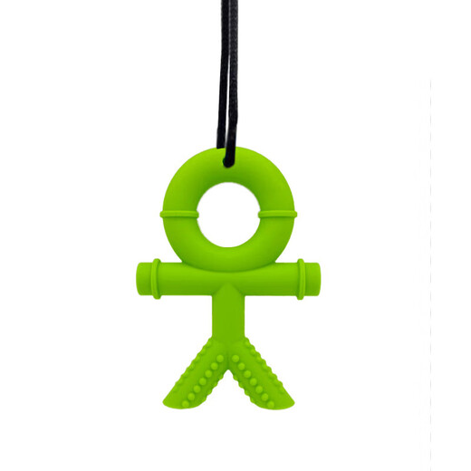 Food grade baby soothing anti-biting hand bite gel oral molar stick baby silicone teether yellow 1 pack