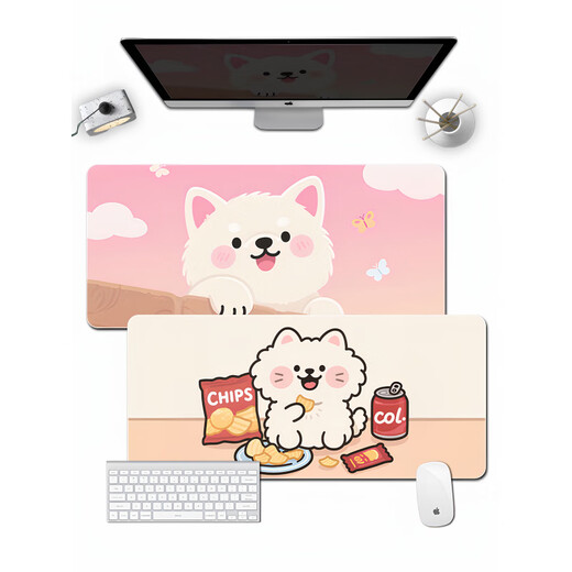 
Original suitable for cute mouse pad for girls cartoon super large thickened lock edge desktop pad dormitory office home custom table pad 16759 three lambs 600x300mm x 2mm