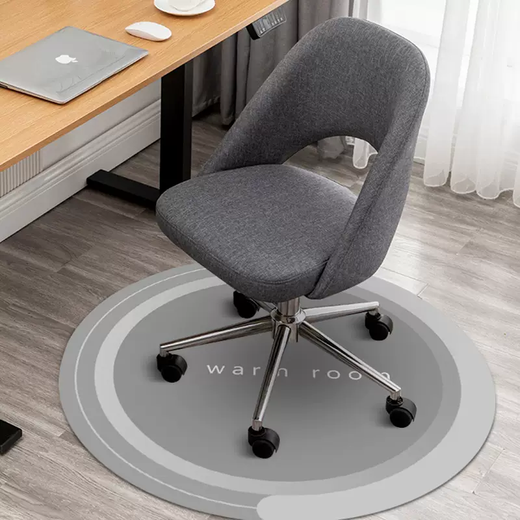 Yusenyi swivel chair chair floor computer foot pad mat carpet round study roller study chair non-slip floor protection mat simple Nordic green 100 pieces diameter 100CM (wear-resistant and scratch-resistant to protect the floor)