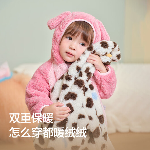 Balabala children's coats for boys and girls 2025 autumn and winter new coral velvet warm and thick baby clothes 209425105203