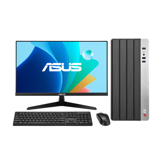 ASUS computer i7 12700/i5 13400/i5 14400 commercial office design stock trading entertainment cashier home DIY desktop computer host complete set configuration three i5 12400F | 512G | independent display host + ASUS 23.8-inch monitor