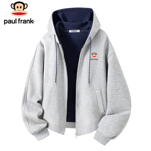 Paul Frank sweatshirt men's spring and autumn American heavy cardigan jacket men's trendy loose top men's clothing