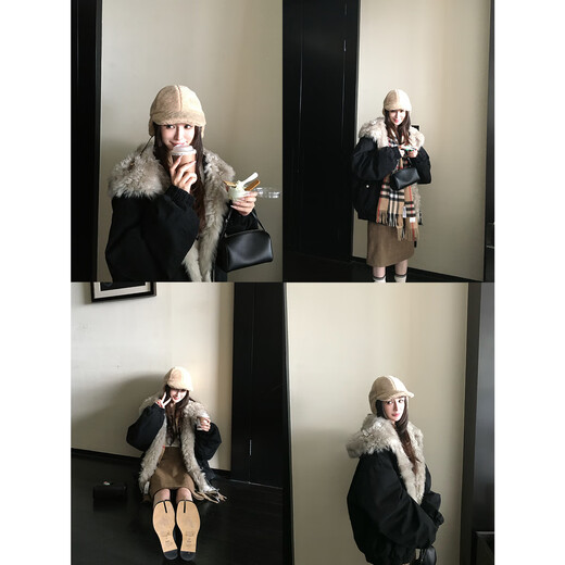 COCO LIMITED Snow Ridge Journey Imported Toca Half Roll Big Hat Dyeing Process + Anxin 95 White Goose Down Milkshake Rice L Jiaojie size