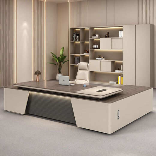 Desk boss table new Chinese style president general manager desk and chair combination simple modern chairman executive desk 1.8 meters boss table