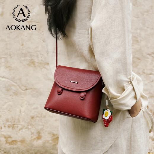 AOKANG BOLSO MUJERES 2025 NUEVO AL TRENDY PEQUEÑO bolso cuadrado Ligero de lujo Crossbody Shoulder Bag Beld Bultle Gift For Girlfriend Wife