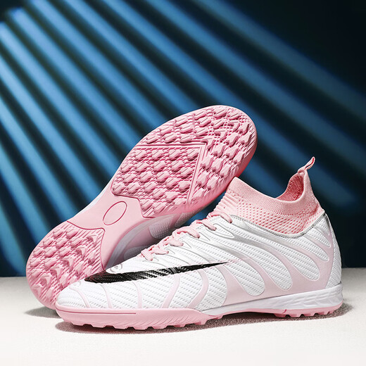 Fußballschuhe für Jungen und Mädchen Training Wettbewerb Schuhe Pink gebrochene Nägel-Zhuo 698 35