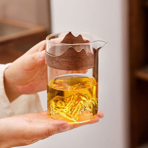 Mengting glass Yuanshan fair cup with high borosilicate home office tea dispenser Kungfu tea set tea sea