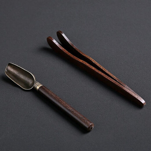 Meikejie Kung Fu solid wood tea clip, tea clip, tea cup clip, tweezers, ebony cup clip, tea ceremony set, tea set accessories, bamboo cylinder six gentlemen