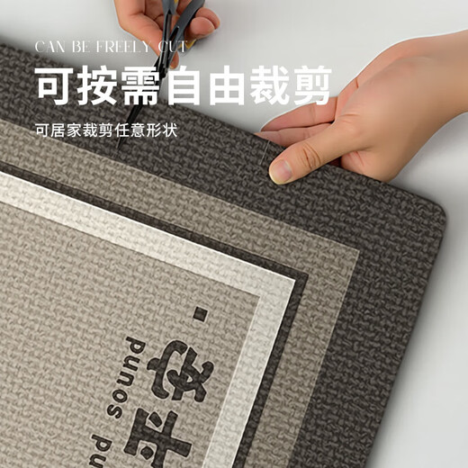 Xiansu entry door safe floor mat, cuttable waterproof and non-slip door mat 80X120CM
