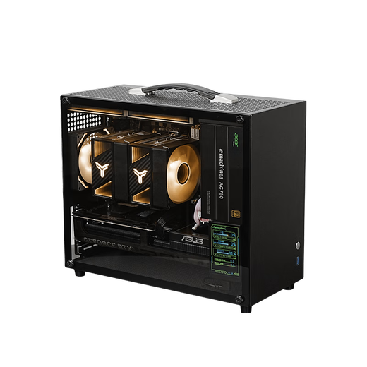 ASUS R5 9600X/RTX5060/RX9060XT/7500F/RX7650GRE high-end mini ITX desktop assembly computer host e-sports game live broadcast DIY complete machine configuration three丨7500F丨RX7650GRE