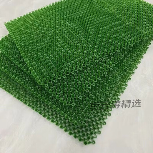 ZKHE New Product Freezer Antifreeze Mat Plastic Simulated Grass Refrigerator Freezer Antifreeze Mat Cold Dish Seafood Display 65 Hard Lawn Green Customized Model