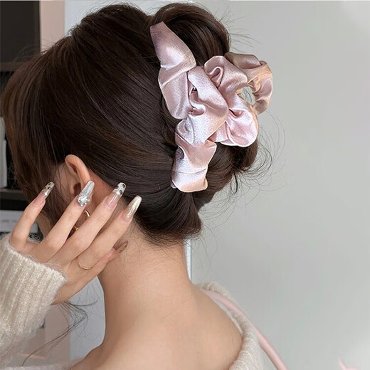 NIANFIN cloud pleated banana clip high-end hairpin 2025 new style stunning high-end large hairpin headwear for women