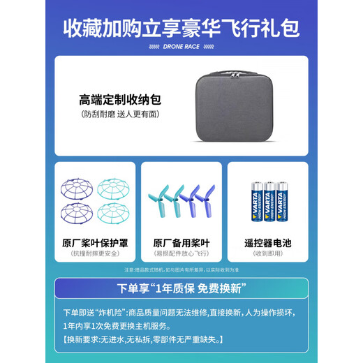 SUIDISI UAV primary school students small youth competition special children's competition sg500 four-axis traverse remote control aircraft three batteries upgraded storage bag SG500PRO-grey