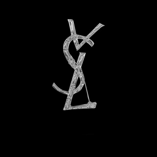 SNQP Letter Brooch Lapel Pin Women's Crystal Corsage Style Suit Coat Small Fragrance Retro Pin Snake Pattern - Bronze